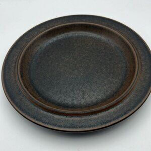 Vintage Arabia Finland Ruska Ulla Procope Pottery 8” Plate Retired brown